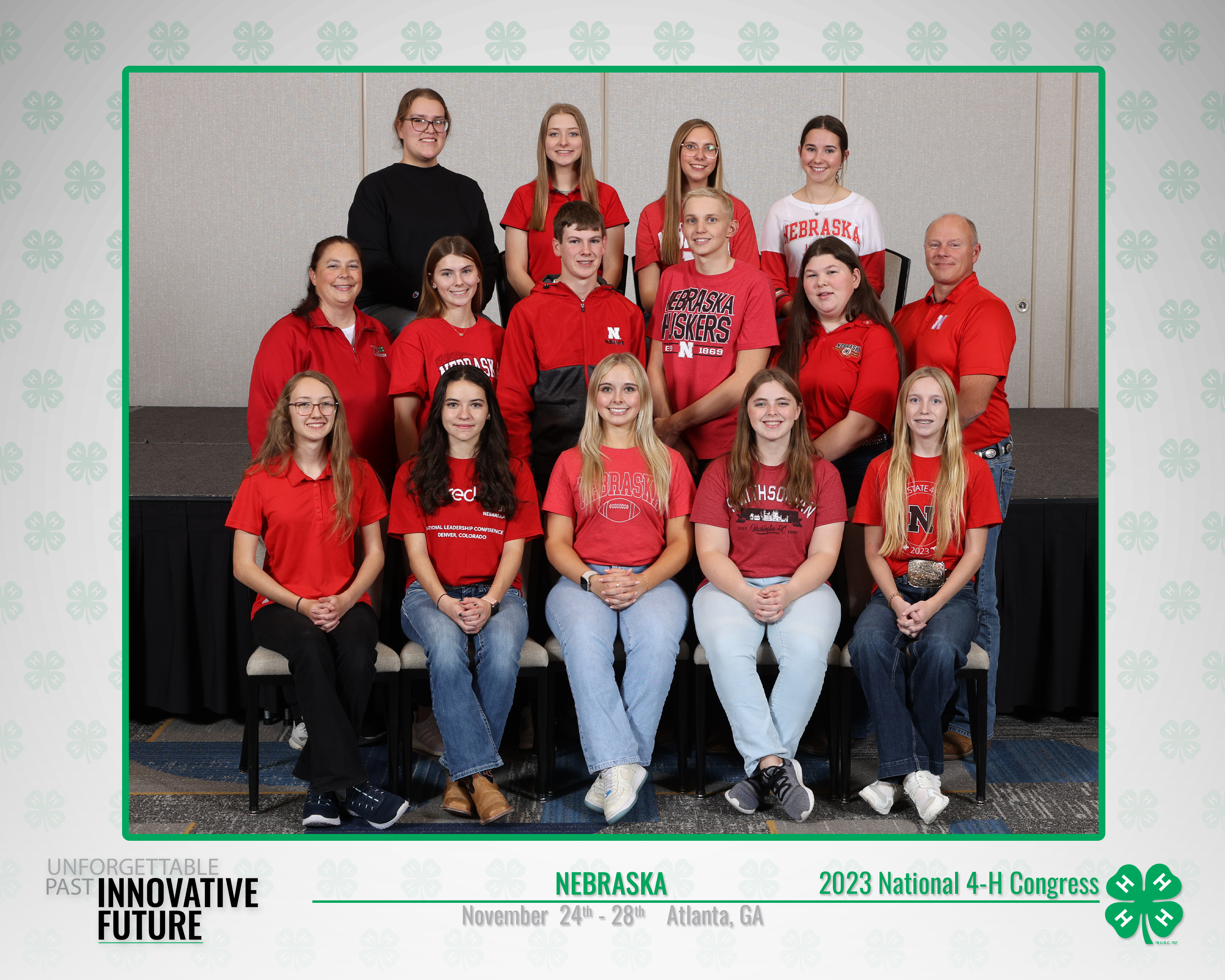Thirteen Nebraska 4-H members traveled to the 102nd National 4-H Congress in Atlanta, GA.