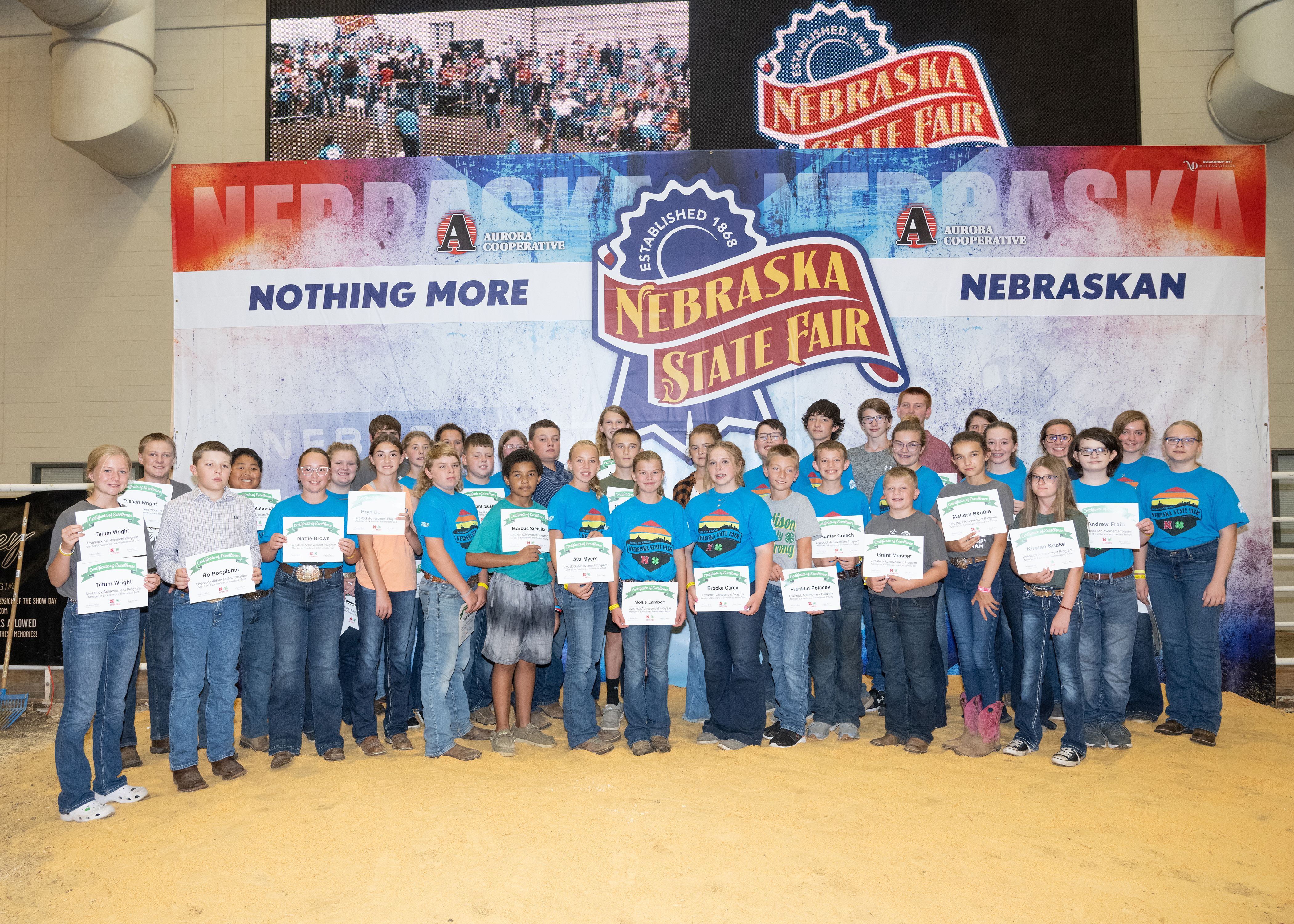 Fifty-two youth were recognized as Members of Excellence at the 2022 Nebraska State Fair.