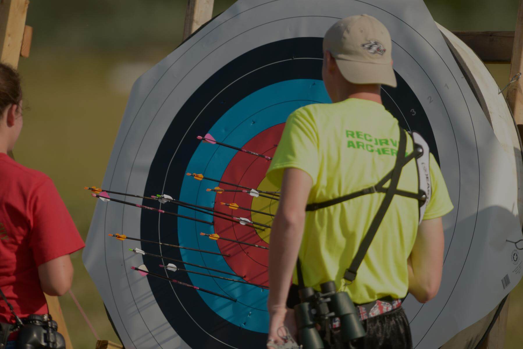 Youth participating in 4-H Shooting Sports event.