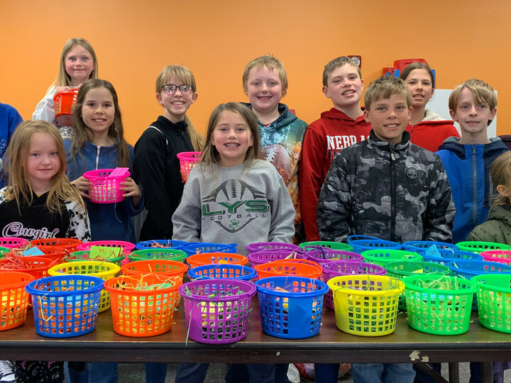 4-H Club completing a community service project.