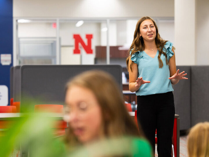 4-H participant in the 4-H Premier Communication Event