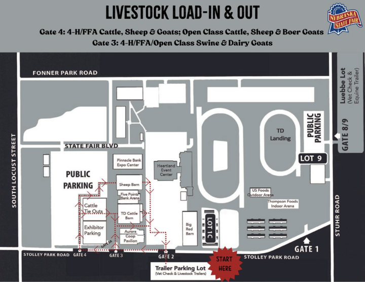 Nebraska State Fair Livestock Load-In and Out