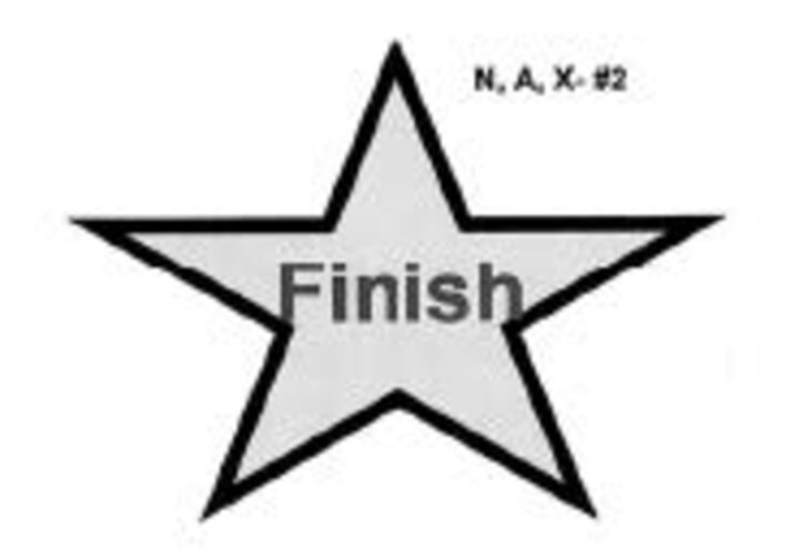 Graphic of the finish sign