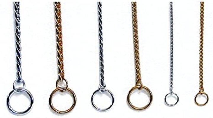 Example of Link Collar, Fine Hexagon Link Collar, Show Chain