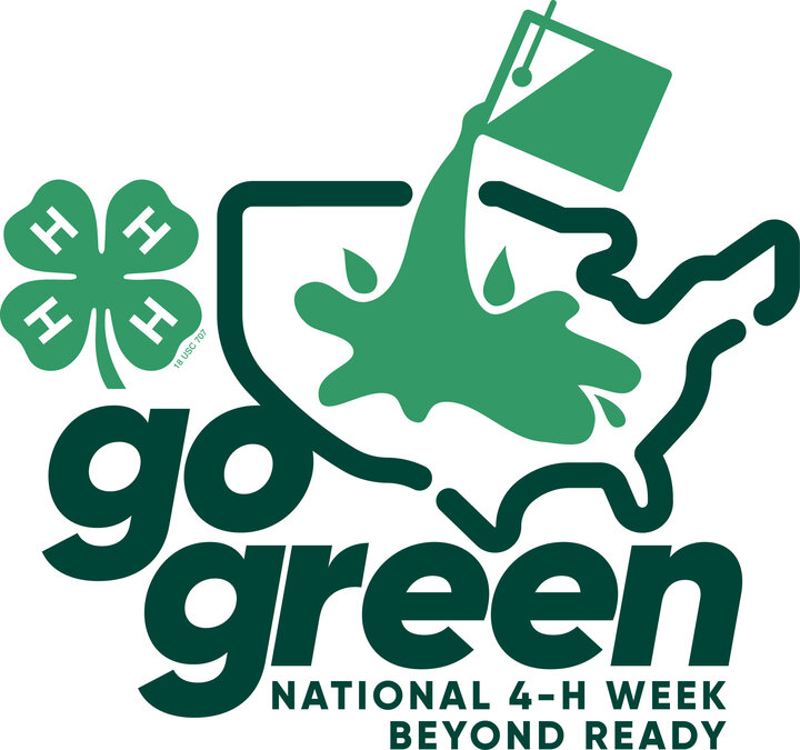 Go Green - National 4-H Week graphic