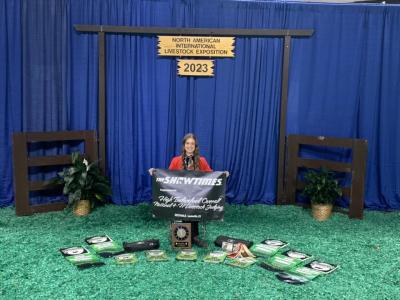 Jaylea Pop, Nebraska 4-H member, earned FIRST PLACE OVERALL INDIVIDUAL in the national 4-H livestock judging contest at the North American International Livestock Exposition.