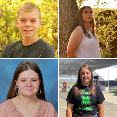 Four teens appointed to 4-H Leadership Ambassador program